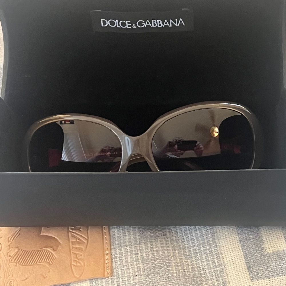 Dolce Gabbana Sunglasses with case - Gray with Silver